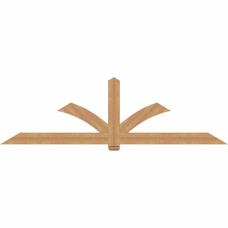 Ekena Millwork Redmond Timber Gable Bracket, Western Red Cedar, 108"W x 31 1/2"H x 1 1/2"D x 5 1/2"F, 7/12 Pitch GBW108X31X0206RED00SWR